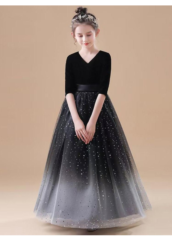 Starry Night Flower Girl Dress