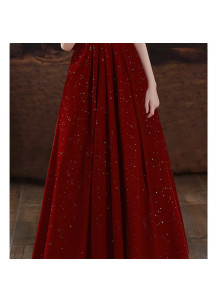 Stunning Long Red Ceremonial Dress for Children