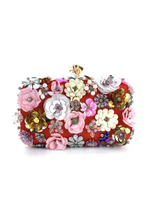 Floral Masterpiece Evening Clutch