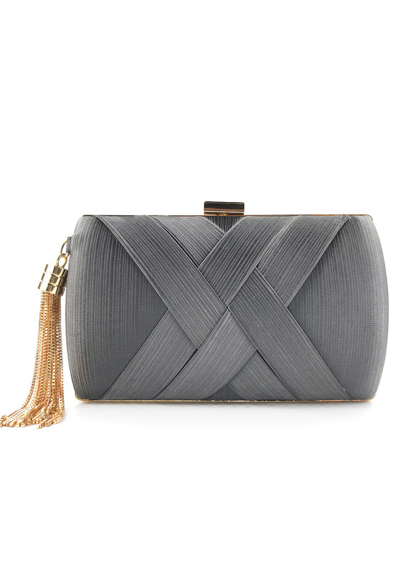 Geometric Evening Clutch with Intersecting Design