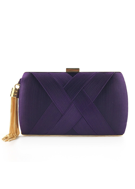 Geometric Evening Clutch with Intersecting Design