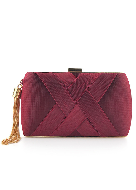 Geometric Evening Clutch with Intersecting Design