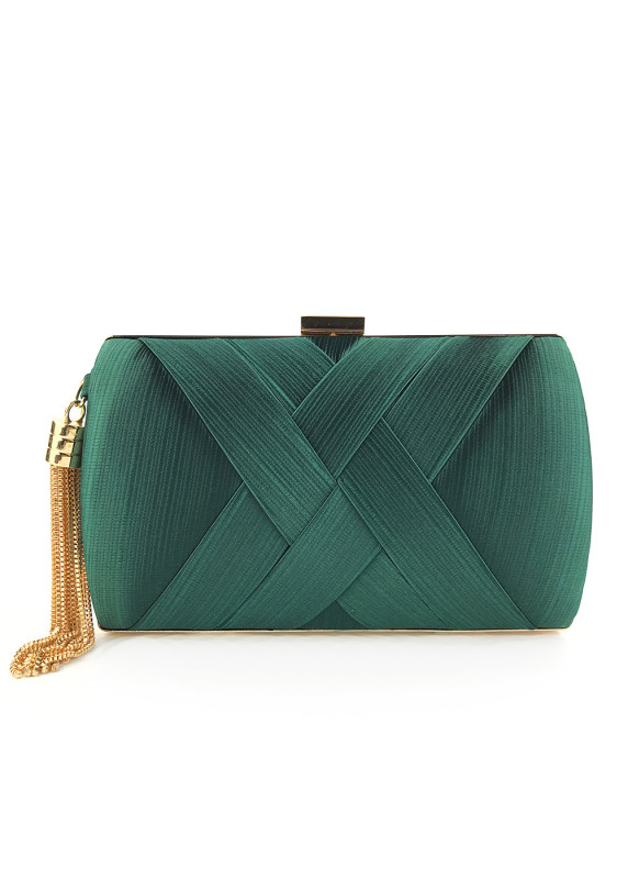 Geometric Evening Clutch with Intersecting Design