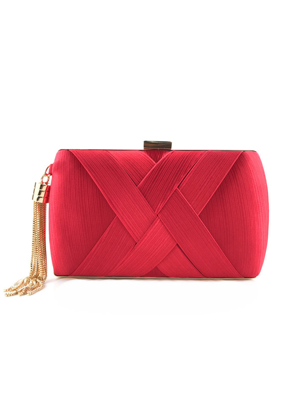 Geometric Evening Clutch with Intersecting Design