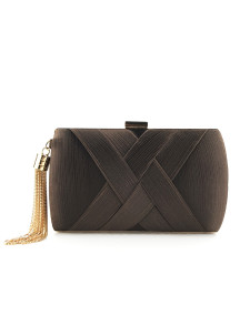 Geometric Evening Clutch with Intersecting Design