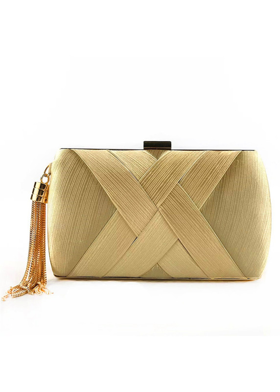 Geometric Evening Clutch with Intersecting Design