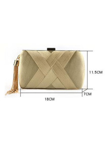 Geometric Evening Clutch with Intersecting Design