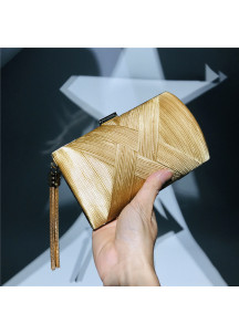 Geometric Evening Clutch with Intersecting Design