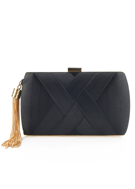 Geometric Evening Clutch with Intersecting Design