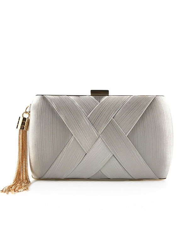 Geometric Evening Clutch with Intersecting Design