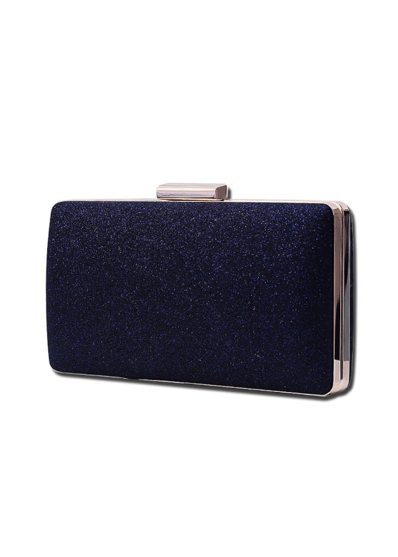 Elegant Square-Shaped Evening Clutch in Glittering Resin