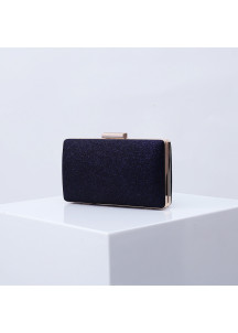 Elegant Square-Shaped Evening Clutch in Glittering Resin