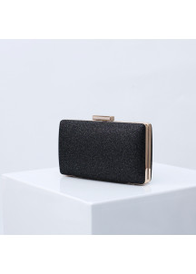 Elegant Square-Shaped Evening Clutch in Glittering Resin