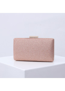 Elegant Square-Shaped Evening Clutch in Glittering Resin