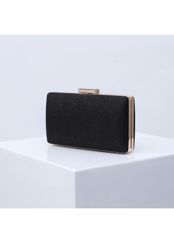 Elegant Square-Shaped Evening Clutch in Glittering Resin