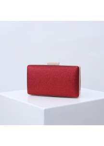 Elegant Square-Shaped Evening Clutch in Glittering Resin