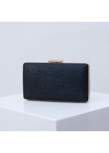 Elegant Square-Shaped Evening Clutch in Glittering Resin