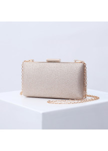 Elegant Square-Shaped Evening Clutch in Glittering Resin