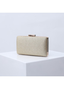 Elegant Square-Shaped Evening Clutch in Glittering Resin