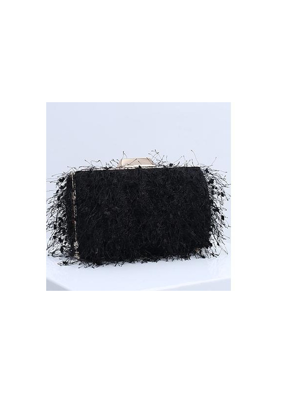 Evening Clutch with Light Airy Fringes