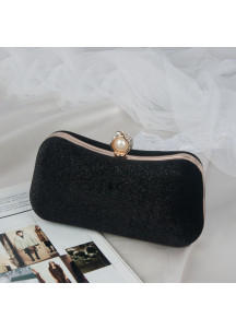 Evening Clutch in Blue Velvet with Sequins