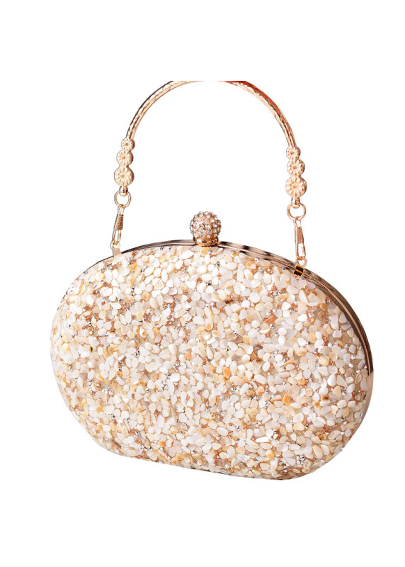 Evening Clutch with Accumulation of Small Stones