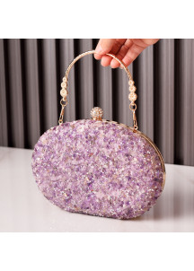 Evening Clutch with Accumulation of Small Stones