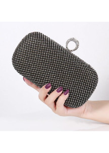 Evening Clutch Covered with Tiny Sparkling Crystals