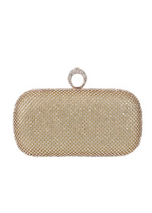 Evening Clutch Covered with Tiny Sparkling Crystals