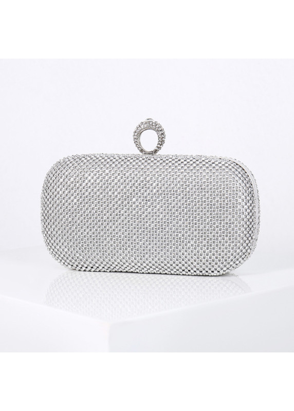 Evening Clutch Covered with Tiny Sparkling Crystals