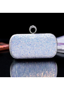 Evening Clutch Covered with Multicolored Sequins