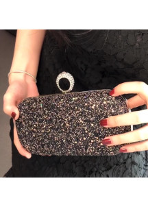 Evening Clutch Covered with Multicolored Sequins