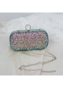 Evening Clutch Covered with Multicolored Sequins