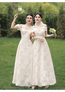 Stunning Champagne Bridesmaid Dress