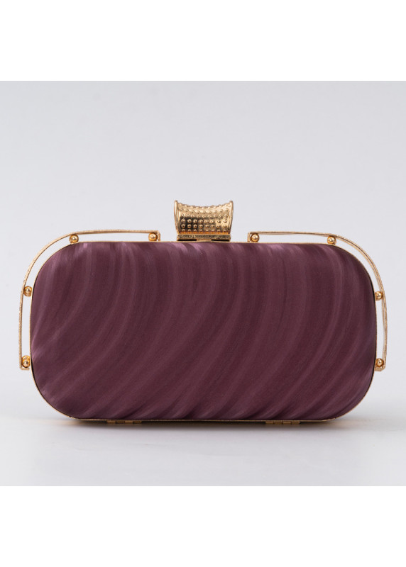 Elegant Evening Clutch with Wavy Lines