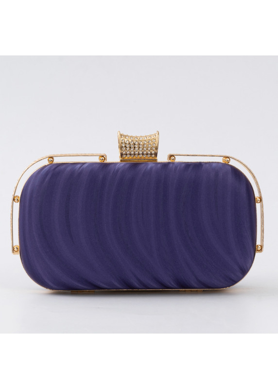 Elegant Evening Clutch with Wavy Lines