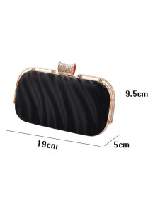 Elegant Evening Clutch with Wavy Lines