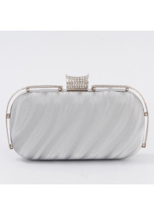 Elegant Evening Clutch with Wavy Lines