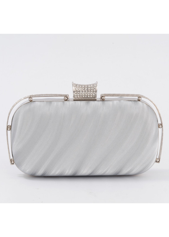 Elegant Evening Clutch with Wavy Lines