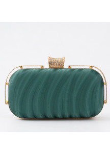 Elegant Evening Clutch with Wavy Lines