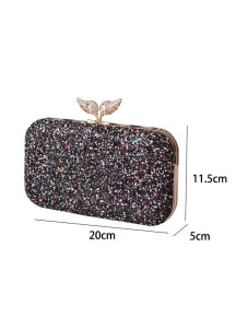 Sparkling Evening Clutch with Multicolored Sequins