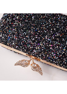 Sparkling Evening Clutch with Multicolored Sequins