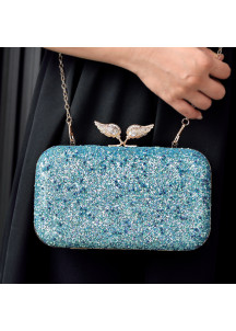 Sparkling Evening Clutch with Multicolored Sequins