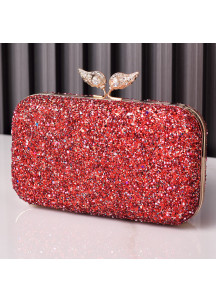 Sparkling Evening Clutch with Multicolored Sequins