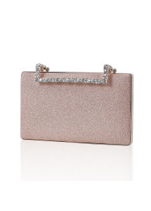 Sparkling Evening Clutch with Crystal-Adorned Clasp