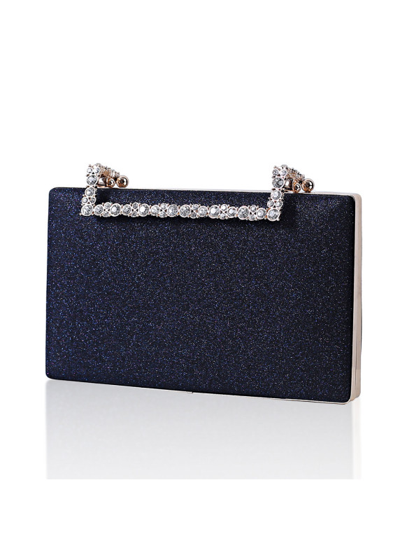 Sparkling Evening Clutch with Crystal-Adorned Clasp