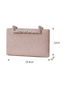 Sparkling Evening Clutch with Crystal-Adorned Clasp