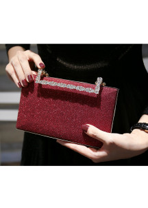 Sparkling Evening Clutch with Crystal-Adorned Clasp