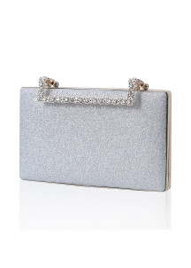 Sparkling Evening Clutch with Crystal-Adorned Clasp