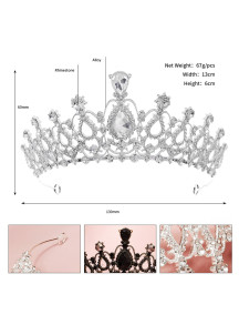 Diadema Gótico de Noche con Piedras Rojas y Negras